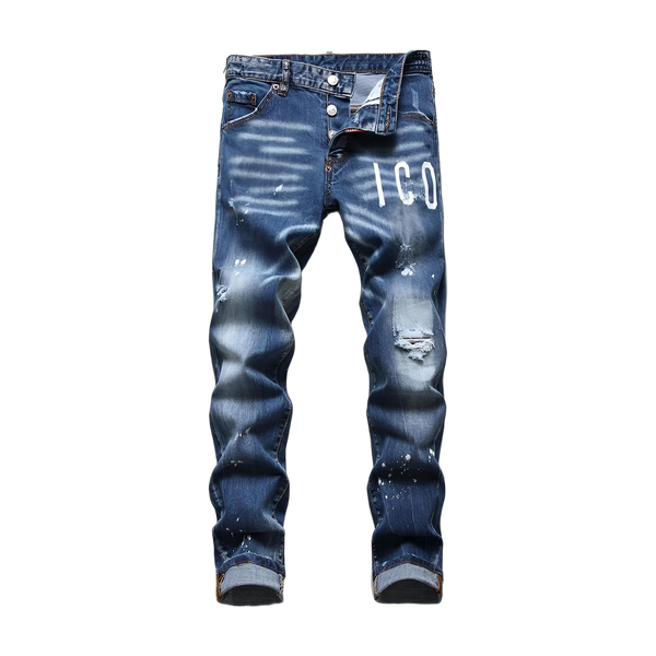 KDTOLL - Jeans Con Strappi